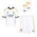 Billiga Real Madrid Lucas Vazquez #17 Barnkläder Hemma fotbollskläder till baby 2023-24 Kortärmad (+ Korta byxor)